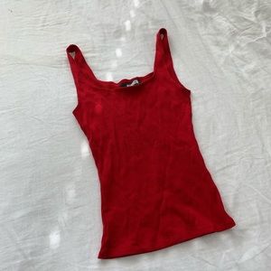 Reformation ribbed tank top